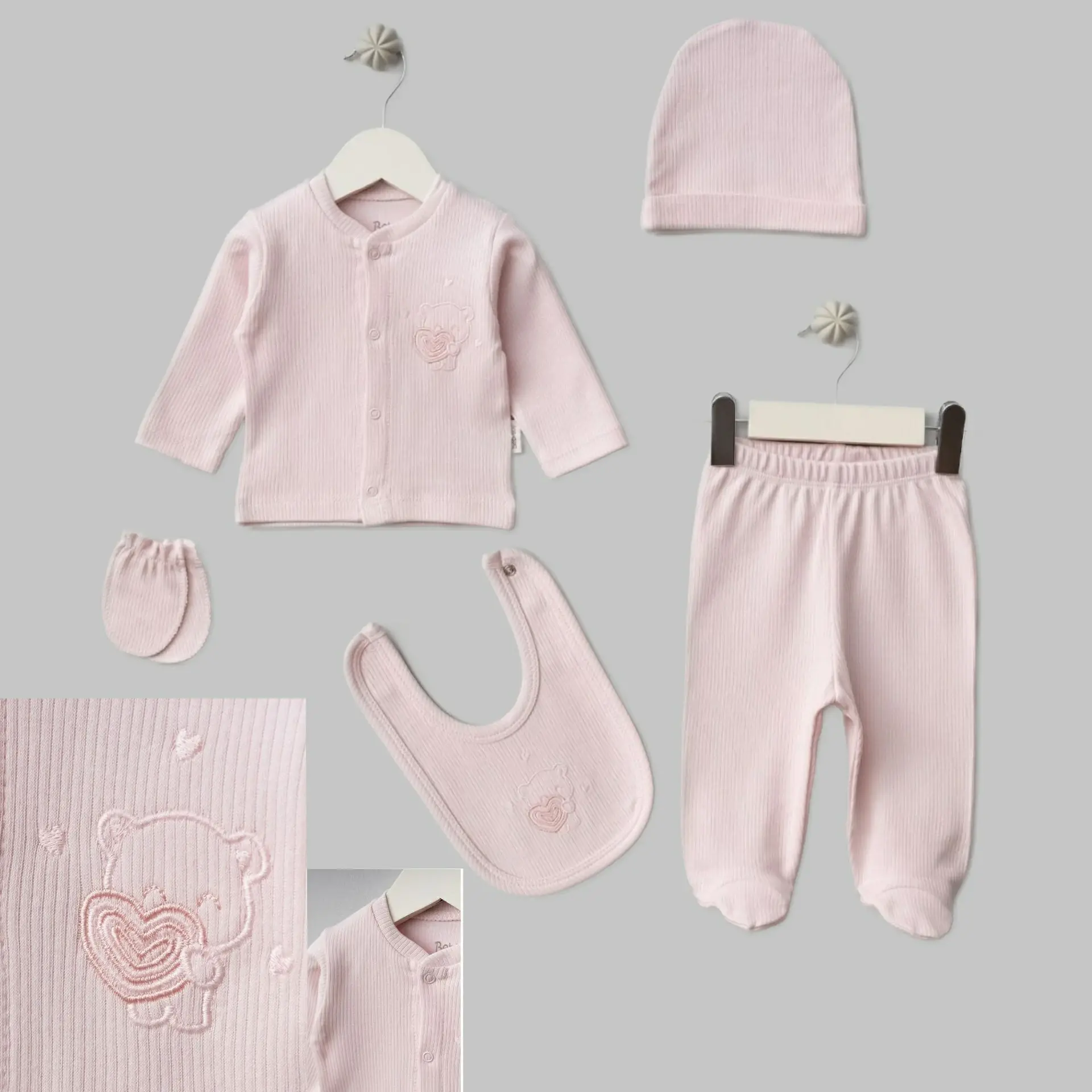 HASTANE ÇIKIŞI 5 Lİ KALPLİ AYICIK